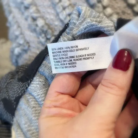 Universal Thread Black Linen Blend Button Front Midi Skirt Size M - Picture 9 of 10